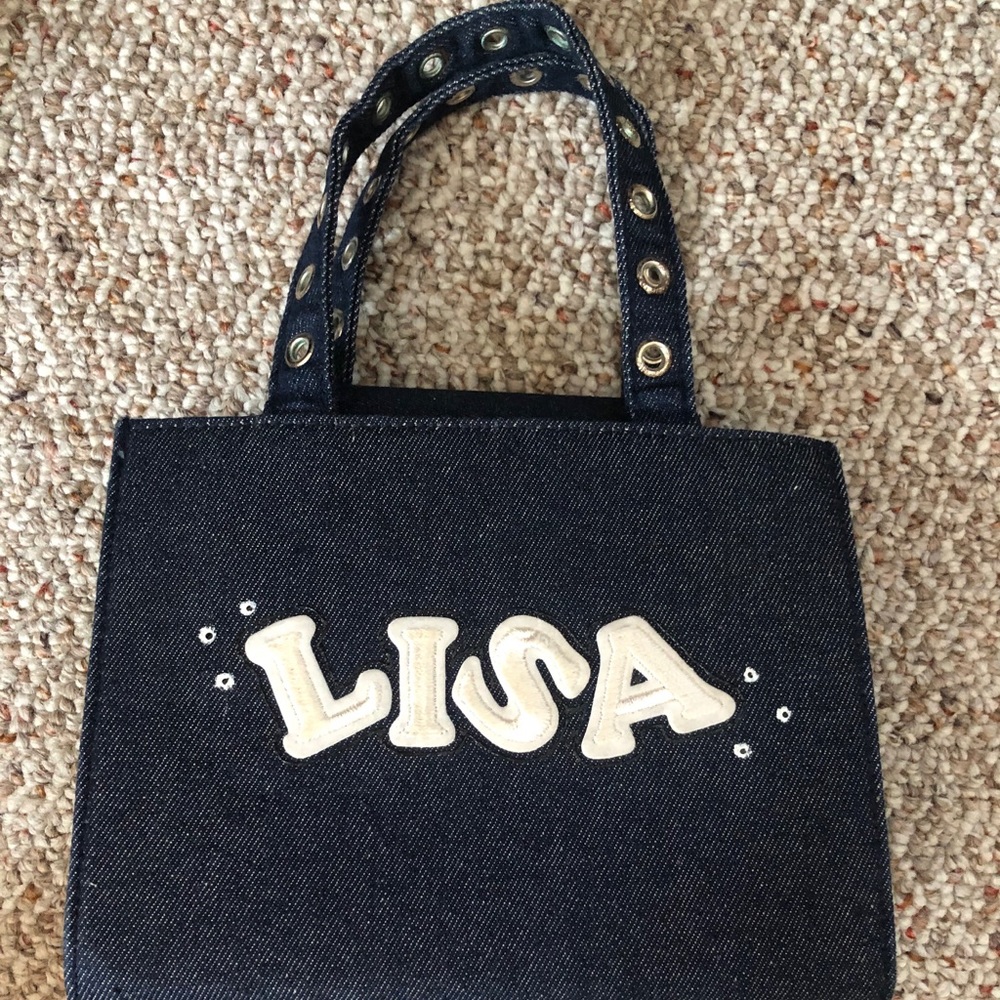 Custom design denim tote Lisa